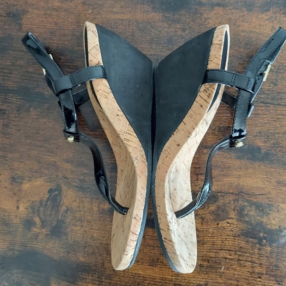 Lauren Ralph Lauren Reeta Cork Wedge Sandal 5-6 - Picture 9 of 11